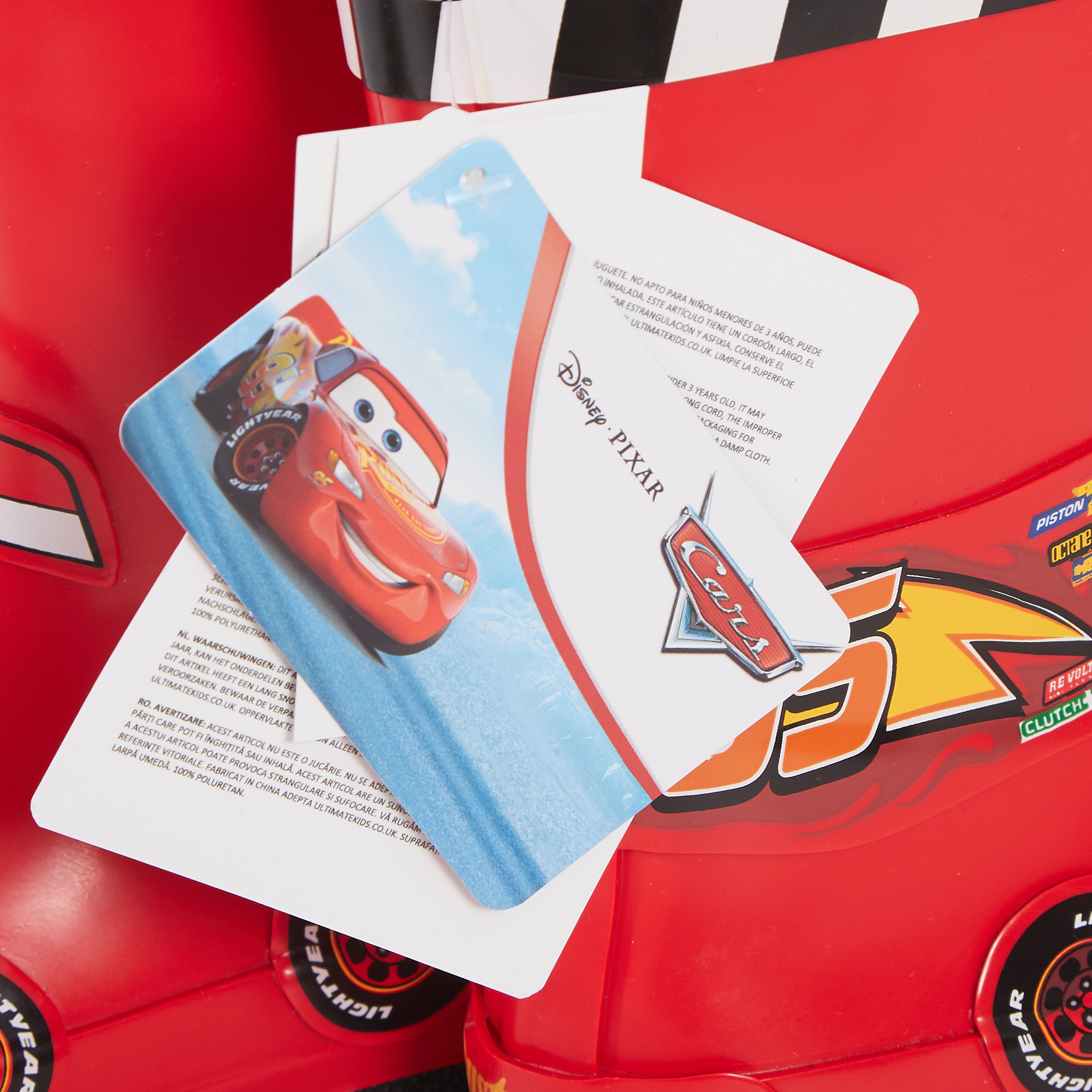 Disney Cars Wellies 3D Lightning McQueen Rubber Wellington Boots Boys Rain Boots - Picture 17 of 22