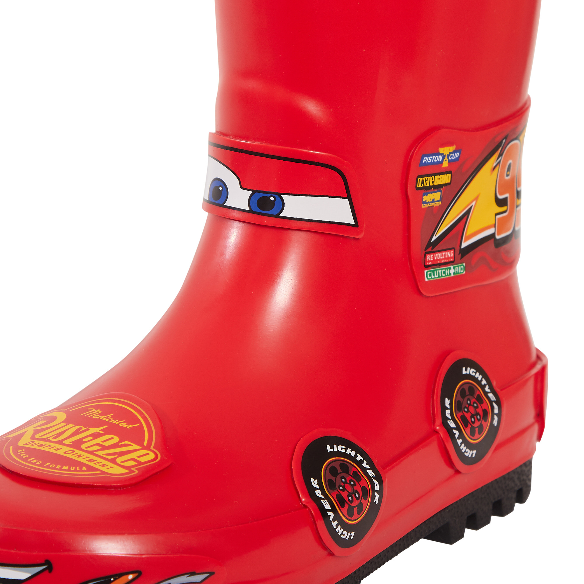Disney Cars Wellies 3D Lightning McQueen Rubber Wellington Boots Boys Rain Boots - Picture 19 of 22