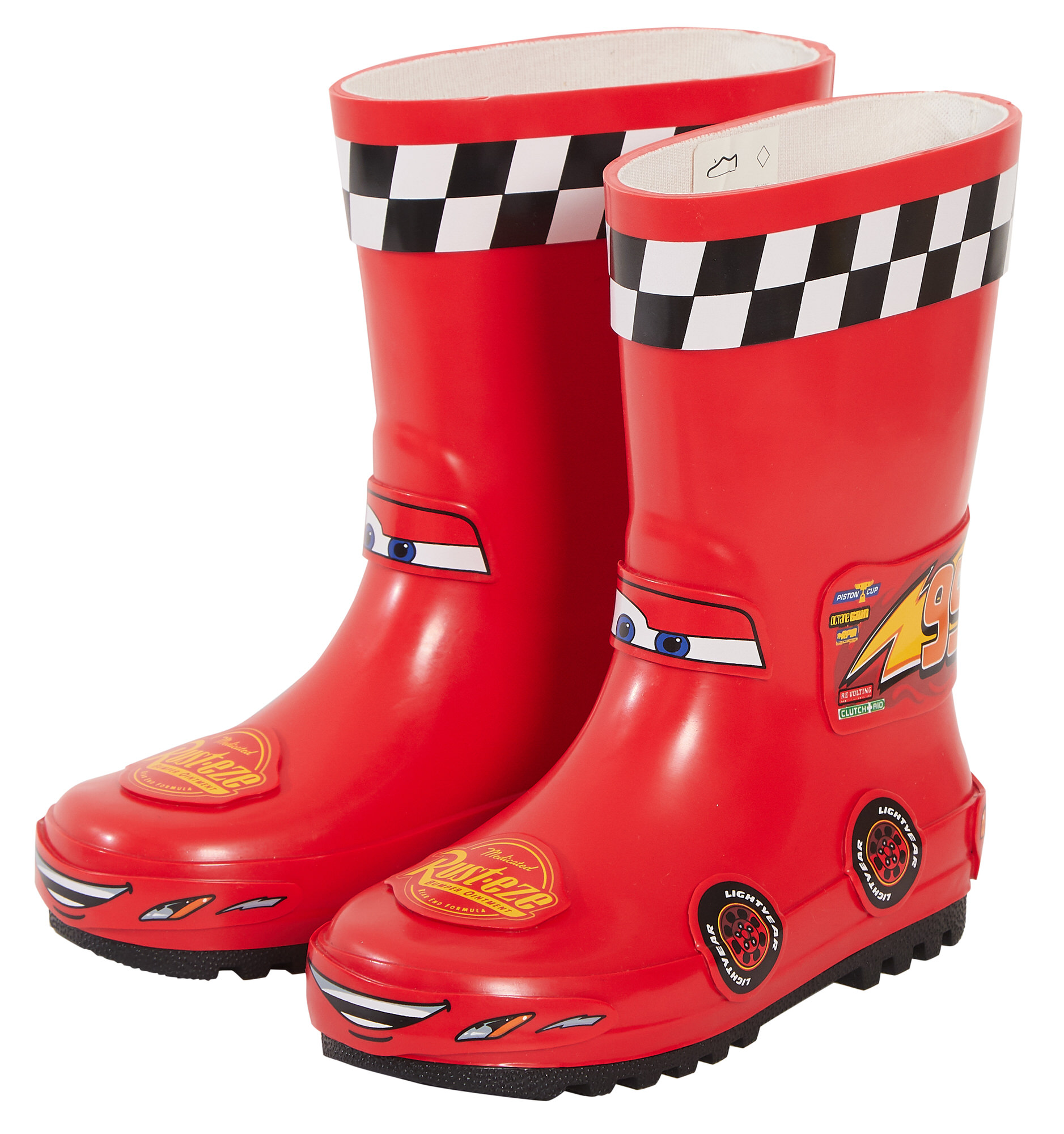 Disney Cars Wellies 3D Lightning McQueen Rubber Wellington Boots Boys Rain Boots - Picture 15 of 22