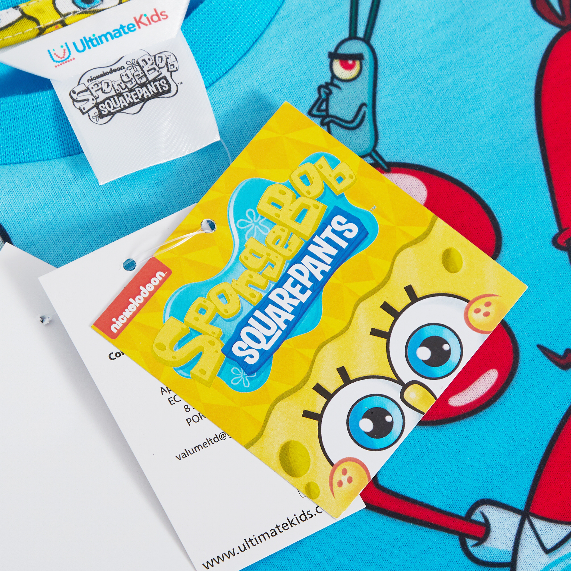 Kids 3 Pack SpongeBob SquarePants T-Shirts Boys Girls Dress Up Tops Summer Tees - Picture 14 of 19