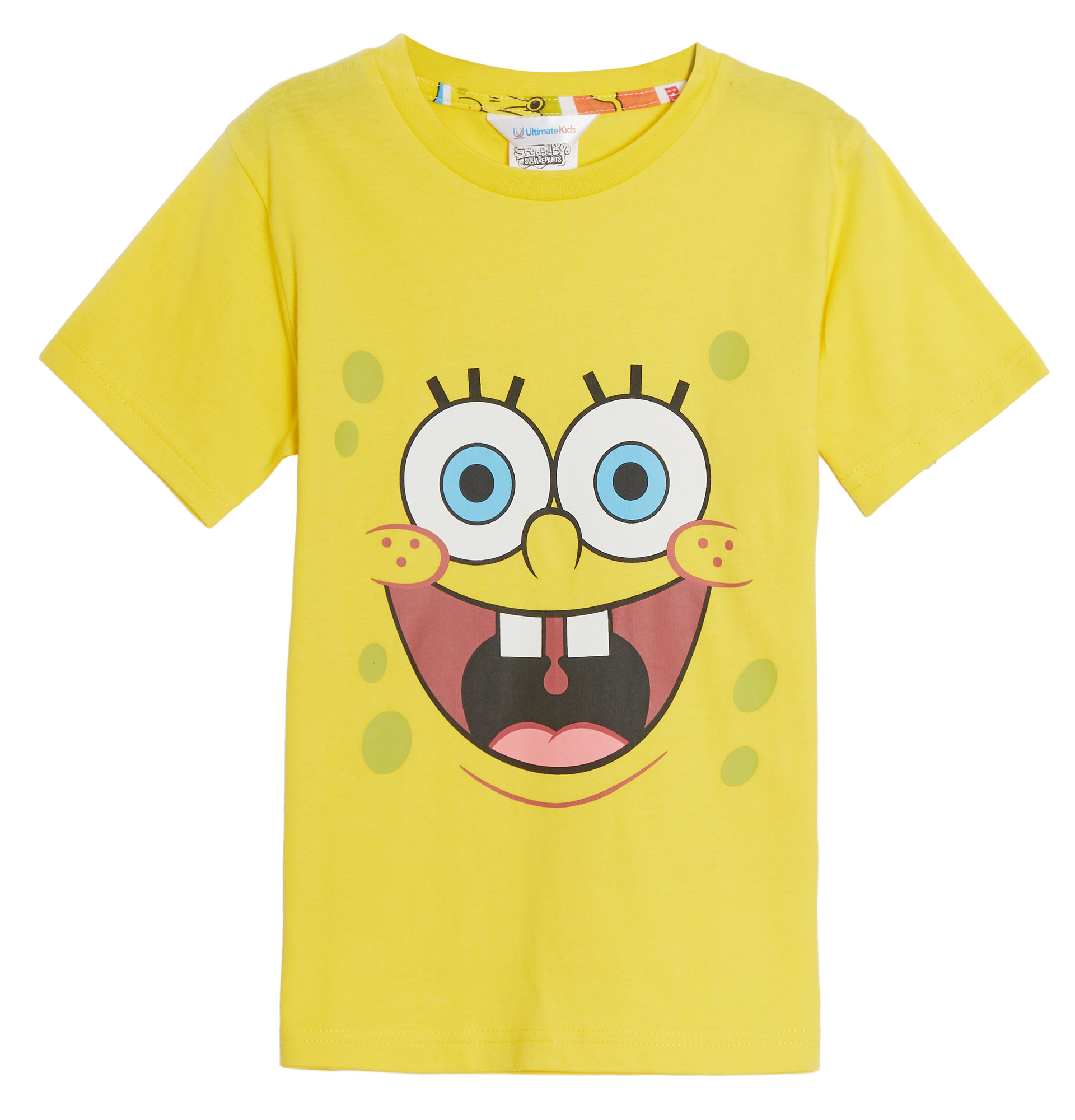 Kids 3 Pack SpongeBob SquarePants T-Shirts Boys Girls Dress Up Tops Summer Tees - Picture 16 of 19