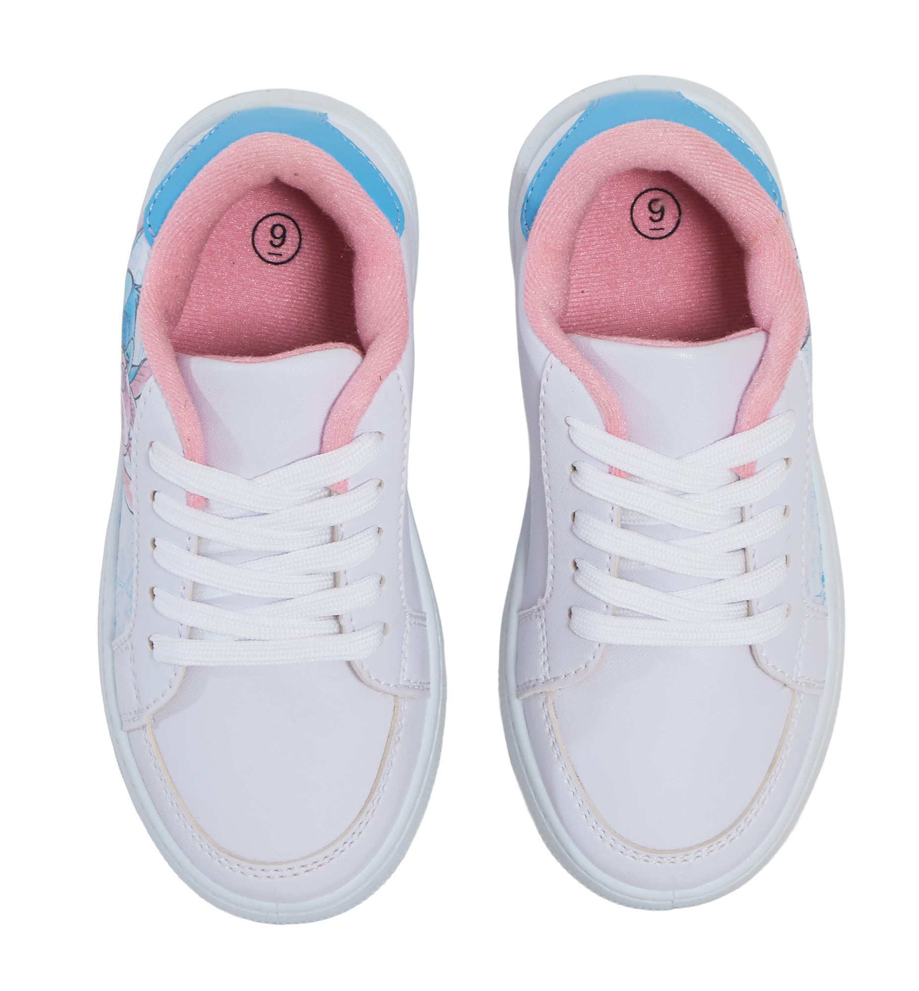 Girls Disney Stitch Trainers Lace Up White Stitch & Angel Sports Shoes Pumps - Picture 16 of 21