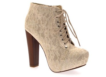 WOMENS LADIES LACE UP PLATFORM WOODEN BLOCK HIGH HEEL BOOTIES ANKLE BOOTS SZ 3-8 - Picture 18 of 108