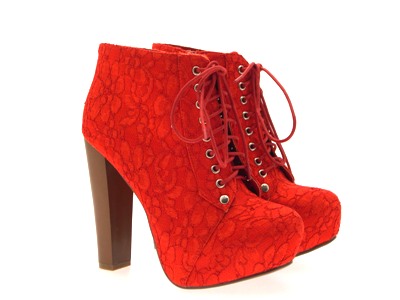 WOMENS LADIES LACE UP PLATFORM WOODEN BLOCK HIGH HEEL BOOTIES ANKLE BOOTS SZ 3-8 - Picture 86 of 108