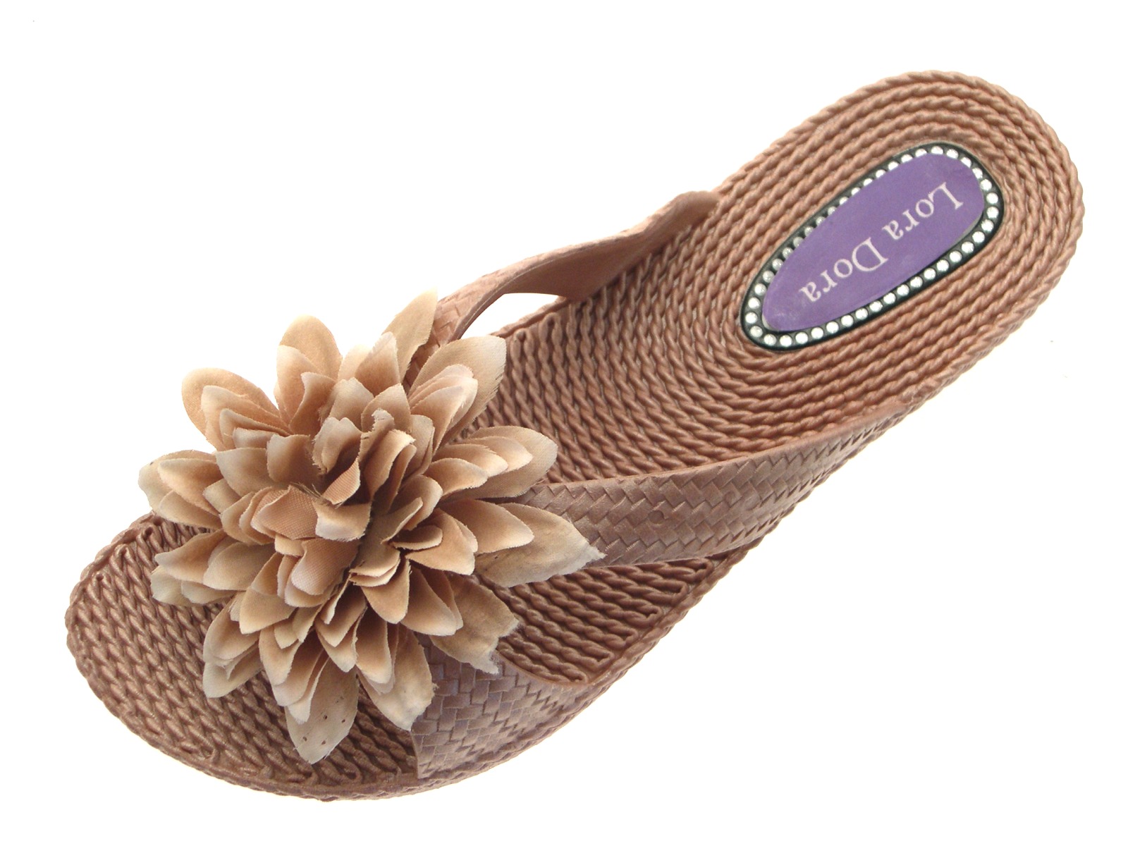 Womens Eva Low Wedge Flip Flops Toe Posts Womens Eva Low Wedge Flip Flops Toe Posts