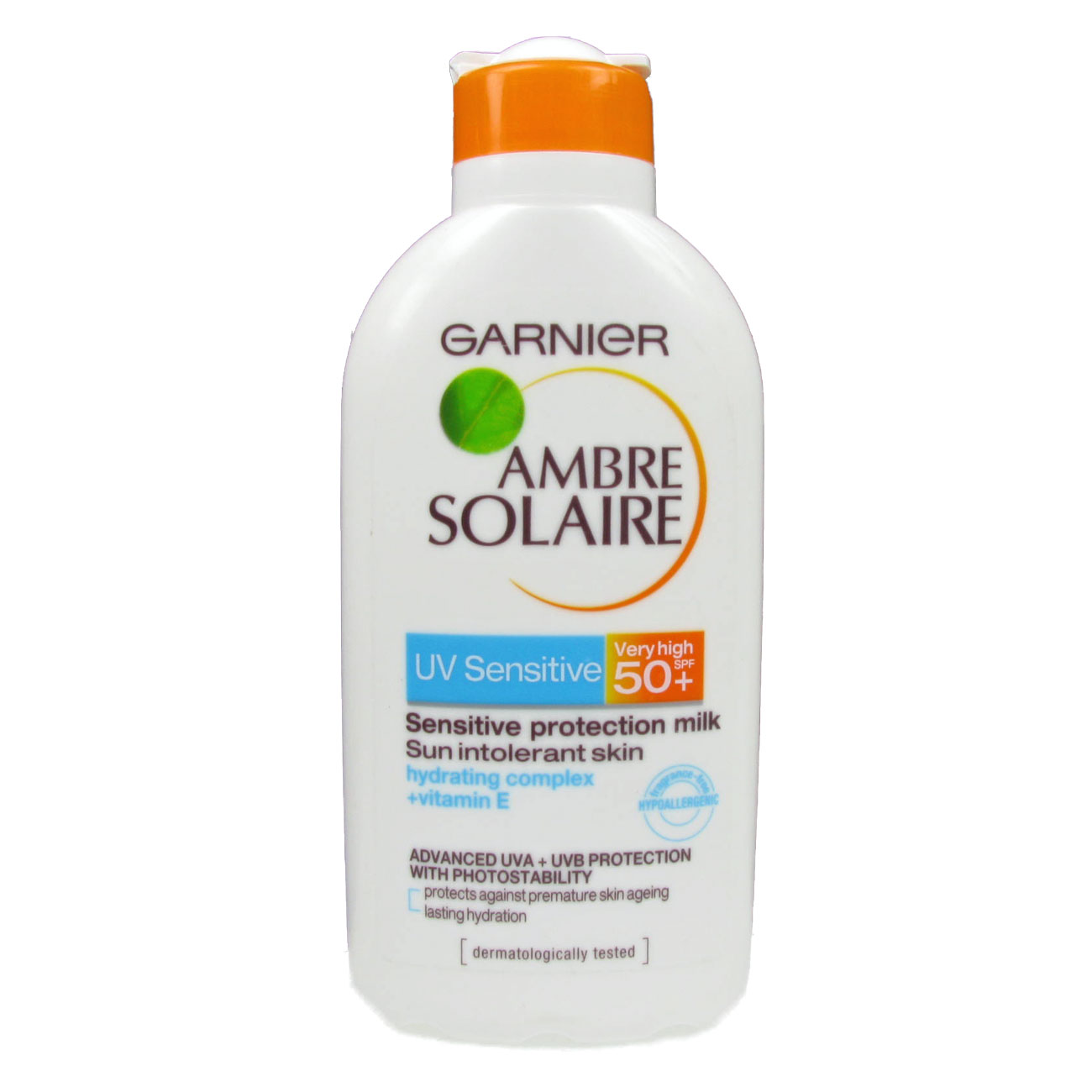 Garnier Ambre Solaire UV Sensitive Very High 50+ Protection Milk 200ml ...