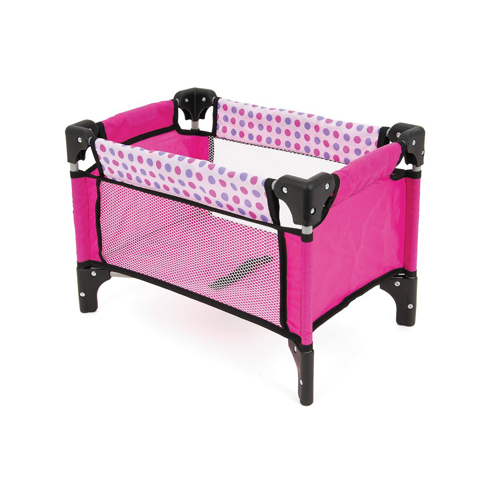 Toyrific Snuggles Collapsible Dolls Pink Travel Cot and Carry Case | eBay