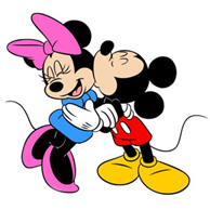Mickey and Minnie Mouse
