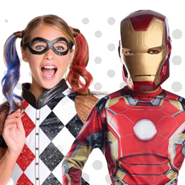 Children's Superheroes & Super Villains Costumes