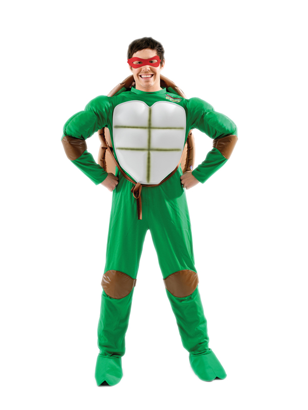 Adult Teenage Mutant Ninja Turtle Costume Superhero Samurai Mens Gents ...