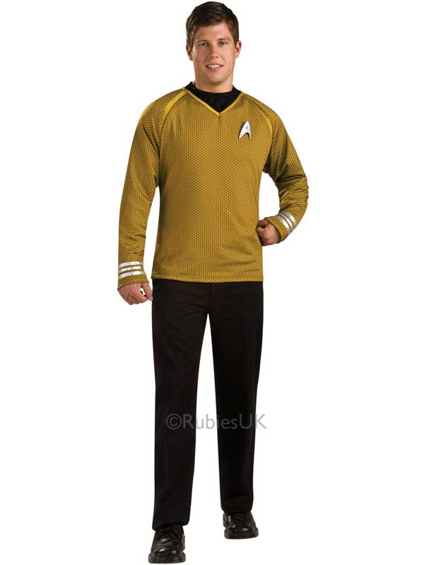 Captain Kirk Star Trek Gold Shirt Costume - fancydress.com
