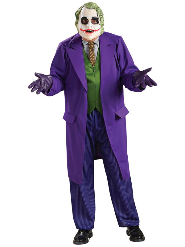 Batman The Joker Dark Knight Heath Ledger Fancy Dress Costume Size M-XL