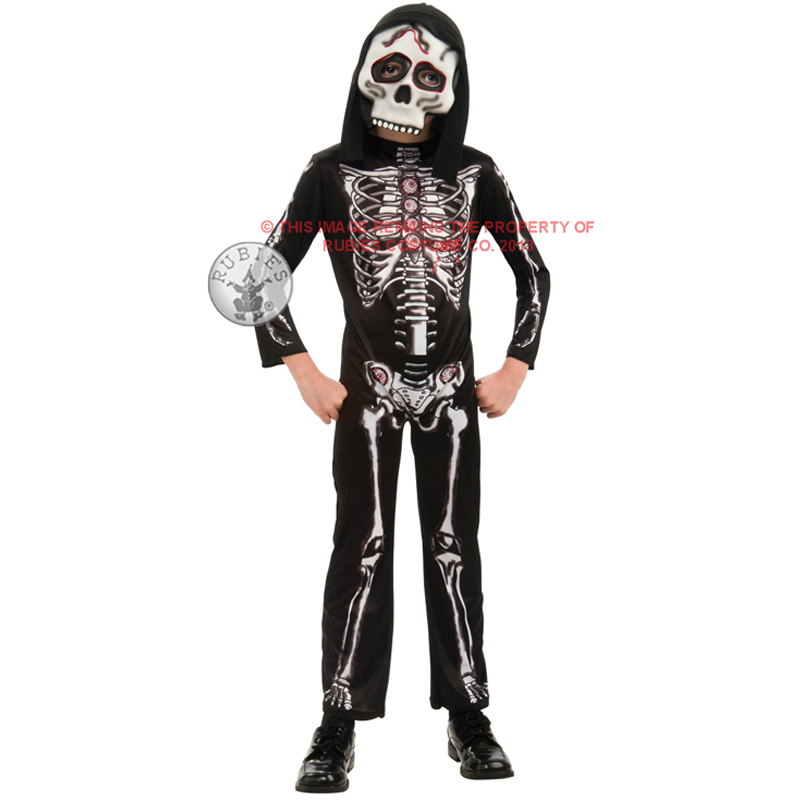 Boys Halloween Outfit Mask Scary Fancy Dress Costume Movie Kids Ghoul ...