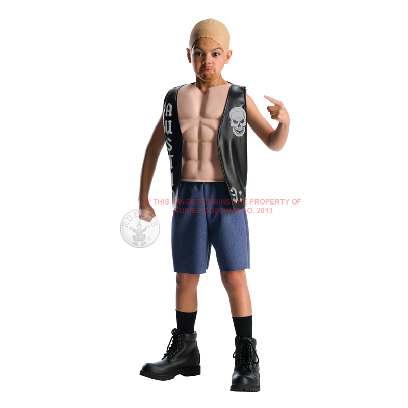 Childs WWE Muscle Chest Deluxe Wrestling Fancy Dress Kids Wrestler WWF ...