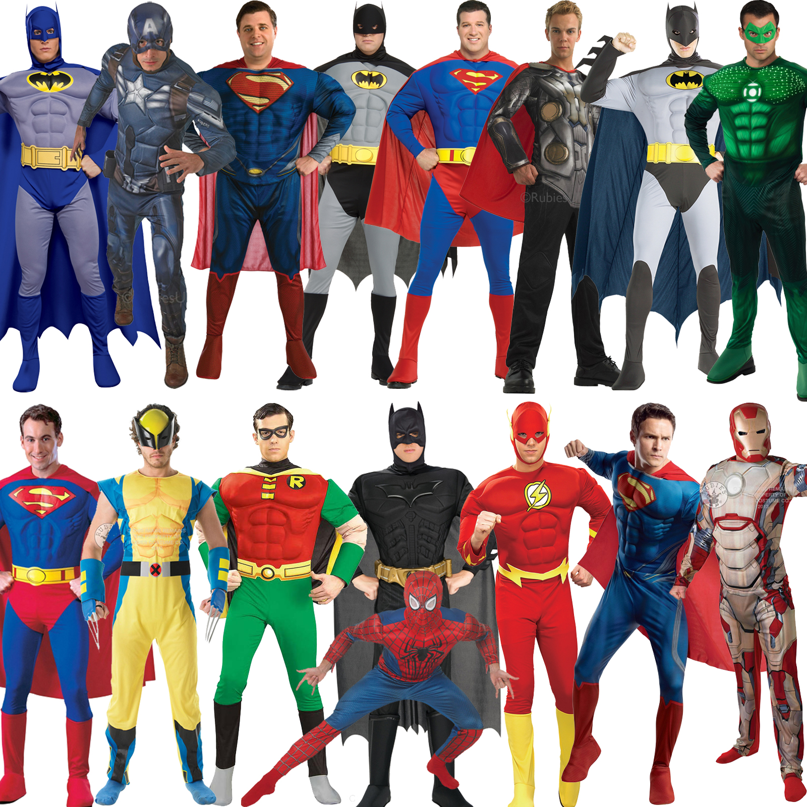 Spezielle Anlässe Fancy Dress Halloween Book Week Man Super Hero Mens 