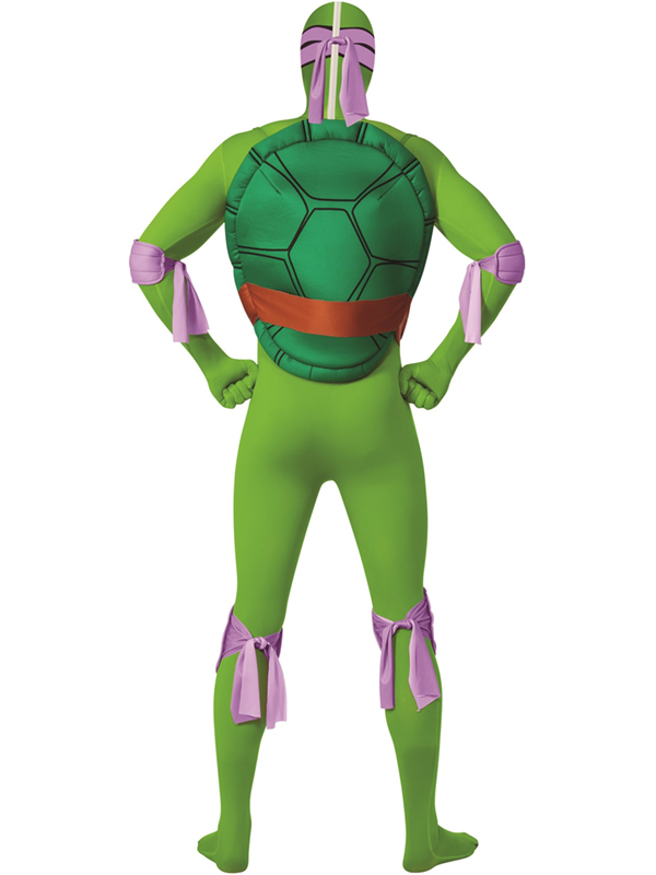 Adulto Seconda Pelle TMNT TEENAGE Mutant Ninja TARTARUGA DONATELLO Costume