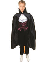 Child Black Hooded Cape