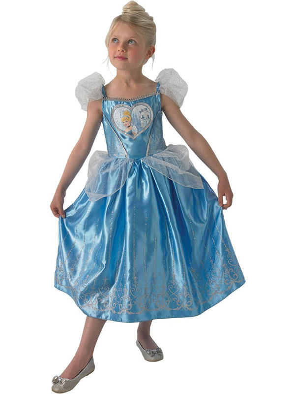 Child Loveheart Cinderella Fancy Dress Costume Princess ...