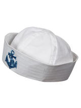 Sailor Doughboy Hat With Sequin Anchor