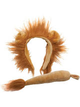 Animal Ears Headband & Tail Set (Lion)