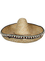 Straw Mexican Sombrero Hat (Deluxe)