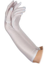 Ladies Long Gloves White