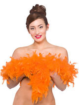 Orange Feather Boa