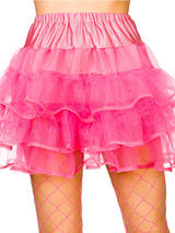 Adult 80's Ruffle Tutus (Neon Pink)