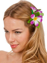 Hawaii Flower Hair Clip (Purple)