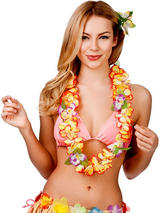 Orchid Lei Flower (Orange)