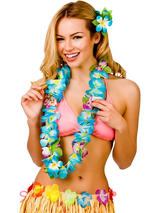 Orchid Lei Flower (Blue)