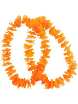 Adult Small Petal Lei 2pc Neon Orange