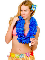 Large Petal Lei Flower (Royal Blue)