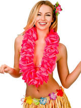 Large Petal Lei Flower (Hot Pink)