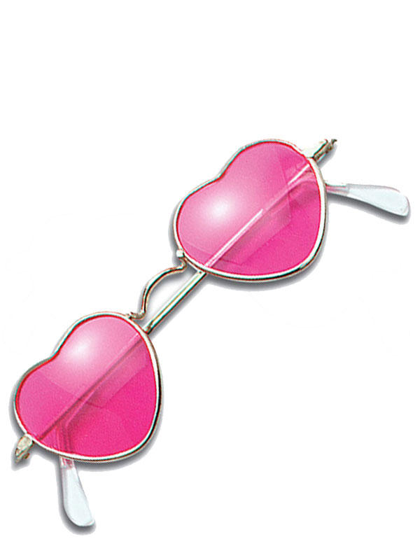 Heart Shaped Pink Glasses