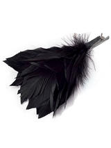 Feather Hair Clip Black