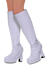 Go Go Boot Tops White