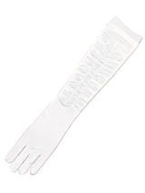 Gloves White Satin Theatrical