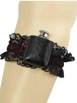 Garter With Hip Flask