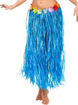 Adult Hula Skirt (Blue)