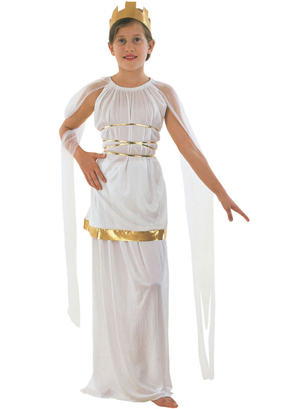 Greek Goddess Athena Ancient Greece Helena Girls Costume Fancy Dress ...