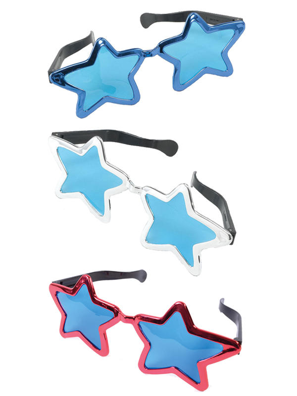 Jumbo Metallic Star Sun Glasses