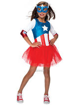 Child Captain American Dream Tutu Dress Costume