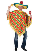 Poncho Chilli Print Costume