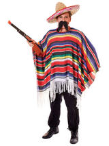 Mexican Poncho Packaged Costume