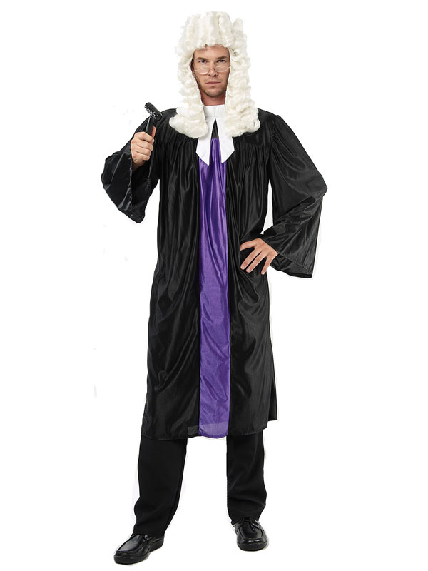 Adult Mens Judge Cloak Gown Fancy Dress Costume High Court New Stag Barrister eBay