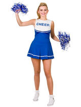 Cheerleader Royal Blue White Costume