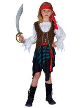 Child Caribbean Pirate Girl Costume