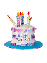 Adult Ladies Deluxe Happy Birthday Hat