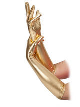 Gloves Long Gold